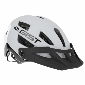 MTB ADULT HELMET - GIST KOP LIGHT GREY IN-MOLD -EURO 56-62 With visor adjustable in 3 positions- FIT-SYSTEM (IN BOX)