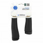 HAND GRIPS FOR URBAN BIKE/EBIKE - HERRMANS GRIP CLIK BLACK L123/90mm LOCK FASTENING (PAIR ON CARD) - for bike rental./E-BIKE 6438534001196