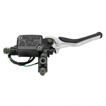 MAITRE CYLINDRE DE FREIN AV SCOOT ADAPTABLE YAMAHA 50 AEROX/MBK 50 NITRO NOIR/ARGENT DROIT -P2R- 3700948210031