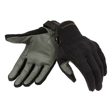 GLOVES " Summer" TUCANO FOR MEN - EDEN BLACK/GREY -Euro 9 (M) (APPROVED EN 13594:2015-CE) (SCREEN TOUCH FUNCTION)