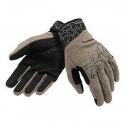 GLOVES " Summer" TUCANO FOR MEN - MIKY SAND/BLACK GRAPHIC -Euro 8 (S) (APPROVED EN 13594:2015-CE) (SCREEN TOUCH FUNCTION)