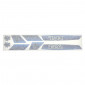 STICKERS SET FOR MOPED PEUGEOT 103 BLUE (8 PIECES) -SELECTION P2R- 3701213429332