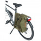SACOCHE ARRIERE SAC A DOS VELO LATERALE BASIL SOHO 17L VERT FORET FIXATION PORTE BAGAGE CROCHET HOOK (31x14x37cm) AVEC ECLAIRAGE LED 8715019180804