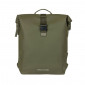 SACOCHE ARRIERE SAC A DOS VELO LATERALE BASIL SOHO 17L VERT FORET FIXATION PORTE BAGAGE CROCHET HOOK (31x14x37cm) AVEC ECLAIRAGE LED 8715019180804