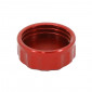 BOUCHON/COUVERCLE BOCAL DE LIQUIDE DE FREIN ARRIERE MOTO POUR YAMAHA 700 MT-07 2014>2016 ALU ANODISE ROUGE -AVOC- 3700948234464