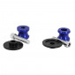 DIABOLO FOR PADDOCK STAND FOR YAMAHA 700 MT-07 ALUMINIUM BLUE (PAIR) -AVOC- 3700948235201