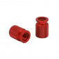 VALVE CAP-SCHRADER - FOR HONDA 750 X-ADV RED (PAIR) -AVOC- 3700948235348