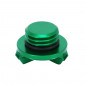 BOUCHON REMPLISSAGE D'HUILE MOTO POUR KAWASAKI 900 Z900 ALU CNC ANODISE VERT - AVOC - 3700948235973