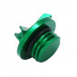 BOUCHON REMPLISSAGE D'HUILE MOTO POUR KAWASAKI 900 Z900 ALU CNC ANODISE VERT - AVOC - 3700948235973