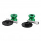 DIABOLO FOR PADDOCK STAND FOR KAWASAKI 900 Z900 ALUMINIUM GREEN (PAIR) - AVOC - 3700948236048