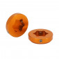 FORK TUBE COVERS FOR KTM 125 DUKE ALU CNC - ORANGE (PAIR) -AVOC- 3700948236147