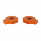 TENDEUR/AJUSTEUR DE CHAINE MOTO POUR KTM 125 DUKE ALU CNC ANODISE ORANGE (PAIRE) -AVOC- 3700948236338