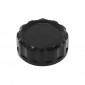 BOUCHON/COUVERCLE BOCAL DE LIQUIDE DE FREIN ARRIERE MOTO POUR YAMAHA 700 MT-07 2014>2016 ALU ANODISE NOIR -AVOC- 3700948234457
