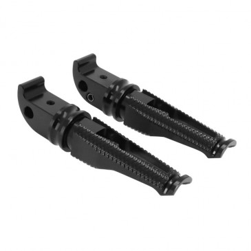 REAR FOOTRESTS FOR YAMAHA 700 MT-07 ALU CNC ANODIZED BLACK (PAIR) -AVOC- 3700948234679