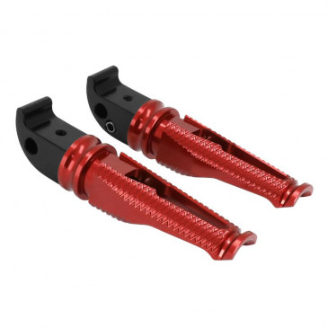 REPOSE-PIED/CALE PIED ARRIERE MOTO POUR YAMAHA 700 MT-07 ALU CNC ANODISE ROUGE (PAIRE) -AVOC- 3700948234686
