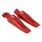 REPOSE-PIED/CALE PIED ARRIERE MOTO POUR YAMAHA 700 MT-07 ALU CNC ANODISE ROUGE AVEC MOTIF (PAIRE) -AVOC- 3700948234709