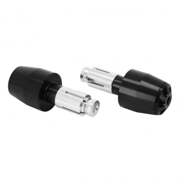 EMBOUT DE GUIDON MOTO POUR YAMAHA 700 MT-07 ALU ANODISE NOIR DIAM 13 ET 17 mm (PAIRE) -AVOC- 3700948234938