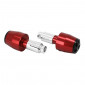 EMBOUT DE GUIDON MOTO POUR YAMAHA 700 MT-07 ALU ANODISE ROUGE DIAM 13 ET 17 mm (PAIRE) -AVOC- 3700948234945