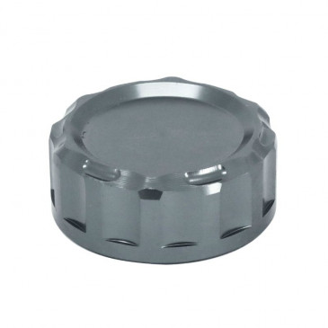 BOUCHON/COUVERCLE BOCAL DE LIQUIDE DE FREIN ARRIERE MOTO POUR YAMAHA 700 MT-07 2014>2016 ALU ANODISE TITANE -AVOC- 3700948235171