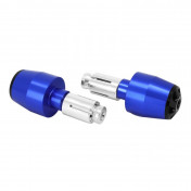 EMBOUT DE GUIDON MOTO POUR YAMAHA 700 MT-07 ALU ANODISE BLEU DIAM 13 ET 17 mm (PAIRE) -AVOC- 3700948235256