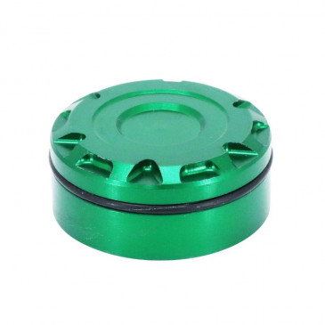 BOUCHON/COUVERCLE BOCAL DE LIQUIDE DE FREIN ARRIERE MOTO POUR KAWASAKI 900 Z900 ALU ANODISE VERT -AVOC- 3700948235935