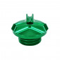 BOUCHON REMPLISSAGE D'HUILE MOTO POUR KAWASAKI 900 Z900 ALU CNC ANODISE VERT - AVOC - 3700948235973