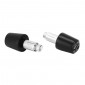 EMBOUT DE GUIDON MOTO POUR KTM 125 DUKE ALU ANODISE NOIR DIAM 13 ET 17 mm (PAIRE) -AVOC- 3700948236185