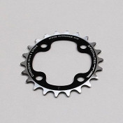 CHAINRING FOR MTB- 4 Arms- INNER FOR TRIPLE 26T.Ø 64 CHINOOK ALUMINIUM BLACK- TA FOR SHIMANO / SRAM / FSA 9 SPEED-. 3662458000185