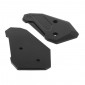 PROTECTION PLATINE REPOSE-PIED MOTO POUR YAMAHA 700 MT-07 2014> ALU CNC ANODISE NOIR (PAIRE) -AVOC- 3700948234853