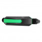 TAMPON DE PROTECTION MOTO POUR KAWASAKI 900 Z900 ALU CNC ANODISE CARBONE NOIR/VERT D.10mm (PAIRE) -AVOC- 3700948235607