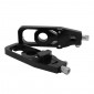 CHAIN TENSIONER FOR KAWASAKI Z900 ALU CNC ANODIZED BLACK (PAIR) -AVOC- 3700948235652