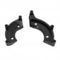 ENGINE COVERS PROTECTION SET (PARTIALLY "Half-moon") - FOR KAWASAKI 900 Z900 ALU CNC - BLACK (PAIR) -AVOC- 3700948235720