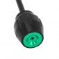 PROTECTION AXE DE ROUE AVANT/ARRIERE MOTO POUR KAWASAKI 900 Z900, 650 Z650 ALU NOIR/VERT -AVOC- 3700948235768