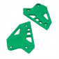 FOOTREST PLATE GUARD FOR KAWASAKI Z900 ALU CNC ANODIZED GREEN(PAIR) - AVOC - 3700948236000