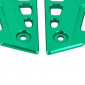 FOOTREST PLATE GUARD FOR KAWASAKI Z900 ALU CNC ANODIZED GREEN(PAIR) - AVOC - 3700948236000