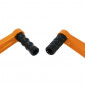 REAR BRAKE PEDAL/GEAR SHIFT PEDAL FOR KTM 125 DUKE ALU CNC ANODIZED ORANGE (PAIR) -AVOC- 3700948236178