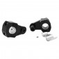 HANDLEBAR RISERS FOR KTM 125 DUKE ALU CNC ANODIZED BLACK (PAIR) -AVOC- 3700948236260
