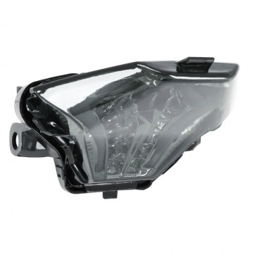 FEU ARRIERE MOTO ADAPTABLE YAMAHA 700 MT-07 TRANSPARENT A LEDS AVEC CLIGNOTANT INTEGRE -AVOC-