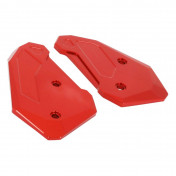FOOTREST PLATE GUARD FOR YAMAHA 700 MT-07 ALU CNC ANODIZED RED (PAIR) - AVOC - 3700948234860