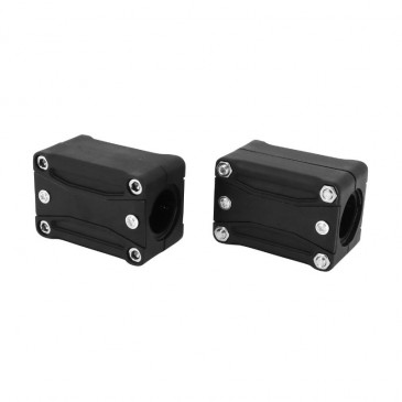 PROTECTIVE PADS FOR HONDA 750 X-ADV ALUMINIUM/RESIN - BLACK (PAIR) -AVOC-