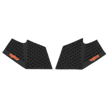 AUTOCOLLANT RESERVOIR ANTI-DERAPANT MOTO POUR KTM 125 DUKE NOIR AVEC MOTIF (PAIRE) -AVOC-