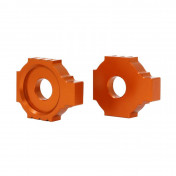 CHAIN TENSIONER FOR KTM 125 DUKE ALU CNC ANODIZED ORANGE (PAIR) - AVOC - 3700948236338
