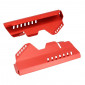 CACHE LATERAL RADIATEUR MOTO POUR YAMAHA 700 MT-07 2014>2017 INOX ROUGE (PAIRE) -AVOC- 3700948234303