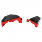 SLIDER ENGINE GUARDS FOR YAMAHA 700 MT-07 2014> ALU CNC RED/BLACK (PAIR) -AVOC- 3700948234396
