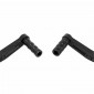 REAR BRAKE PEDAL/GEAR SHIFT PEDAL FOR KTM 125 DUKE ALU CNC ANODIZED BLACK (PAIR) -AVOC- 3700948236161