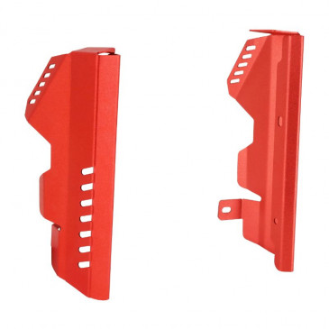 CACHE LATERAL RADIATEUR MOTO POUR YAMAHA 700 MT-07 2014>2017 INOX ROUGE (PAIRE) -AVOC- 3700948234303