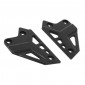 FOOTREST PLATE GUARD FOR KAWASAKI Z900 ALU CNC ANODIZED BLACK (PAIR) - AVOC - 3700948235997