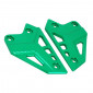 FOOTREST PLATE GUARD FOR KAWASAKI Z900 ALU CNC ANODIZED GREEN(PAIR) - AVOC - 3700948236000