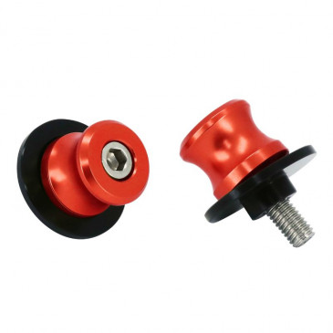 DIABOLO MOTO M8 ALU ANODISE ROUGE (PAIRE) -AVOC- 3700948234884