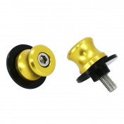 DIABOLO FOR PADDOCK STAND FOR YAMAHA 700 MT-07 ALUMINIUM GOLD (PAIR) -AVOC- 3700948235218